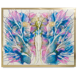decalcomania glue paint symmetry prints