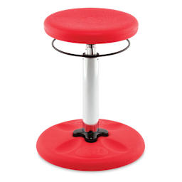 Kore Design Kids Tall Adjustable Chair - Red, Shown at minimum height.