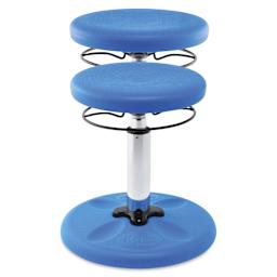 Kore Design Kids Adjustable Chair - Blue - raised and unraised
