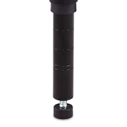 Safco Wire Desk - Black (Close-up of desk leg with floor glide)