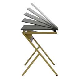 Studio Designs Stellar Drawing Table Set (Tabletop tilted at different angles, Side view)