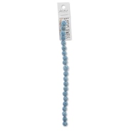 John Bead Earth's Jewels Lava Stone Bead Strand - Royal Azure, 8 mm, 8" Strand