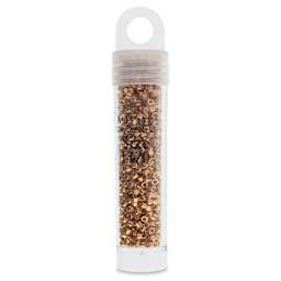 John Bead Miyuki Delica Glass Beads - Yellow Gold, Galvanized, 11/0, 5.2 g