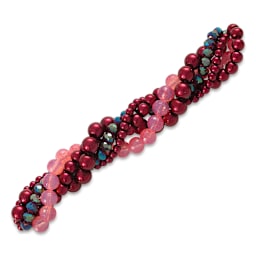 John Bead Twisted Crystal Bead Strands - Hellebores