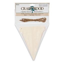 Darice Wood Banners - Pennant, 7 ft