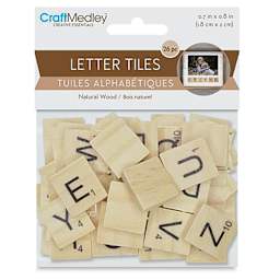 Craft Medley Letter Tiles - Classic, Package of 26 - front of packaging