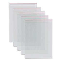Craft Medley Zipper Lock Bags - 6" W x 8" L, Package of 15