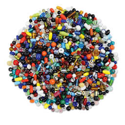 Craft Medley Glass Beads - Assorted Colors, 5.29 oz