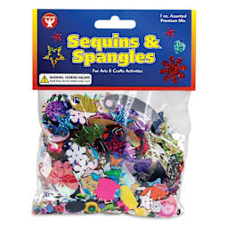 Hygloss Bucket O' Sequins and Spangles - 1 oz, in package