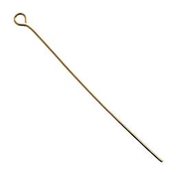 John Bead Must Have Findings Eye Pins - Pkg of 60, Gold