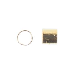 John Bead Must Have Findings Crimp Tubes - Pkg of 300, Gold, 2 mm Dia.