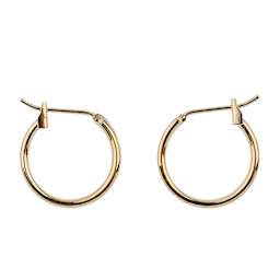 John Bead Must Have Findings Huggie Hoops - Gold, 16 mm