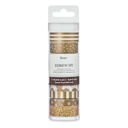 Darice Washi Tape - Gold, Set of 8