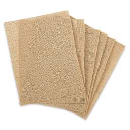 Harvest Imports Craft Canvas Sheets - Six Jute Sheets shown in fan