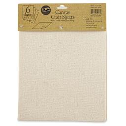 Harvest Imports Craft Canvas Sheets - Canvas Package of 6 Sheets shown
