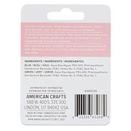We R Memory Keepers Suds Soap Colorant - Set of 2, Cool Beach, 3 ml back of packaging