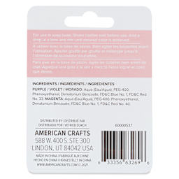 We R Memory Keepers Suds Soap Colorant - Set of 2, Berry, 3 ml back of packaging