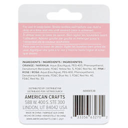 We R Memory Keepers Suds Soap Colorant - Set of 2, Tropical Sunset, 3 ml back of packaging