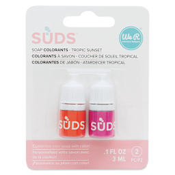 We R Memory Keepers Suds Soap Colorant - Set of 2, Tropical Sunset, 3 ml front of packaging