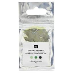 Rico Design Candle Wax Color Pigment - Green - front of packaging