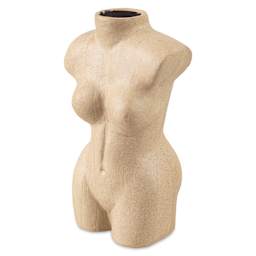 DecoPatch Paper Mache Planter - Woman's Body Vase angled