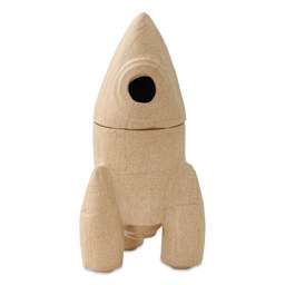 DecoPatch Paper Mache Box - Rocket Ship