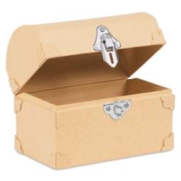 DecoPatch Paper Mache Money Bank - Treasure Box, open