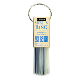 DecoArt Stencil on a Ring - Sophisticated Font
