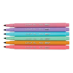 Marvy Uchida LePen Flex Markers - Pastels, Set of 6