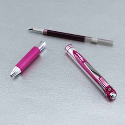 Pentel EnerGel RTX Gel Pen - Magenta, 0.7 mm, disassembled