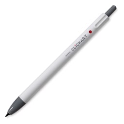 Zebra ClickArt Retractable Marker - Gray