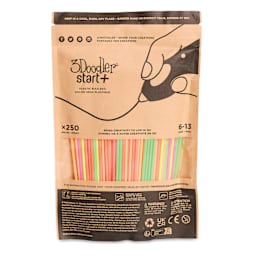 3Doodler Start+ Eco Filament - Neon Glow, Pkg of 250 front of package