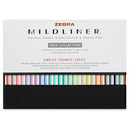 Zebra Mildliner Pens Complete Collection - Set of 50 (back of box)
