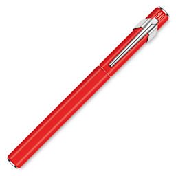 Caran d’Ache 849 Fountain Pen, Red, Medium Nib, Cap On