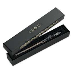 Herbin Round Glass Dip Pen - Black in gift box