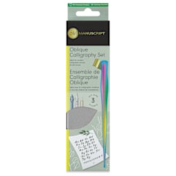 Manuscript Modern Calligraphy Oblique Pen Set - Rainbow Metallic, front of the packaging