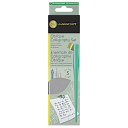 Manuscript Modern Calligraphy Oblique Pen Set - Mint, front of the packaging