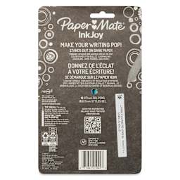 Paper Mate Inkjoy Gel Bright Pens - Assorted Colors, Set of 6, back of the packaging