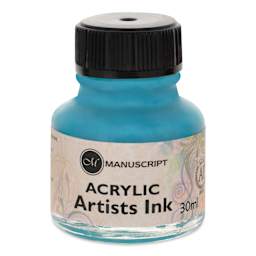 Manuscript Acrylic Artist's Ink - Turquoise, 30 ml