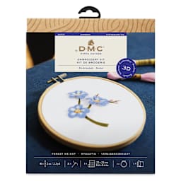 DMC 3D Embroidery Kit - Forget-Me-Not front of packaging
