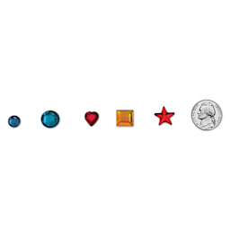 Hygloss Acrylic Gemstones - Assorted, 3 oz, Jar, sizes