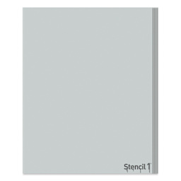 Stencil1 Blank Mylar Sheets - 8-1/2" x 11", Pkg of 5, out of packaging