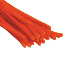 Cousin DIY Chenille Stems - Orange close up to show texture