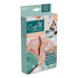 Colop Craft Labeler Textile Stamp Set showing front of packaging