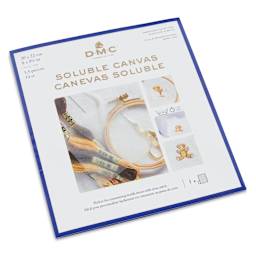 DMC Soluble Canvas - White, 8" x 8-1/2", Pkg of 14