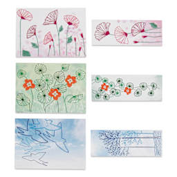 DMC Embroidery Card Kit - Nature showing completed projects