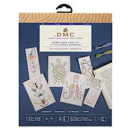 DMC Embroidery Card Kit - Animals front of packaging