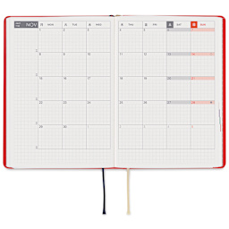 Hobonichi Techo HON 2027 Planners - A6, Kitagishi Tea, monthly pages