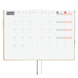 Hobonichi Techo HON 2027 Planners - A5, V&A Vine, six month view