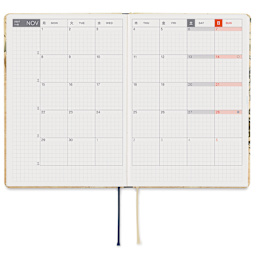 Hobonichi Techo HON 2027 Planners - A6, V&A Vine, monthly pages